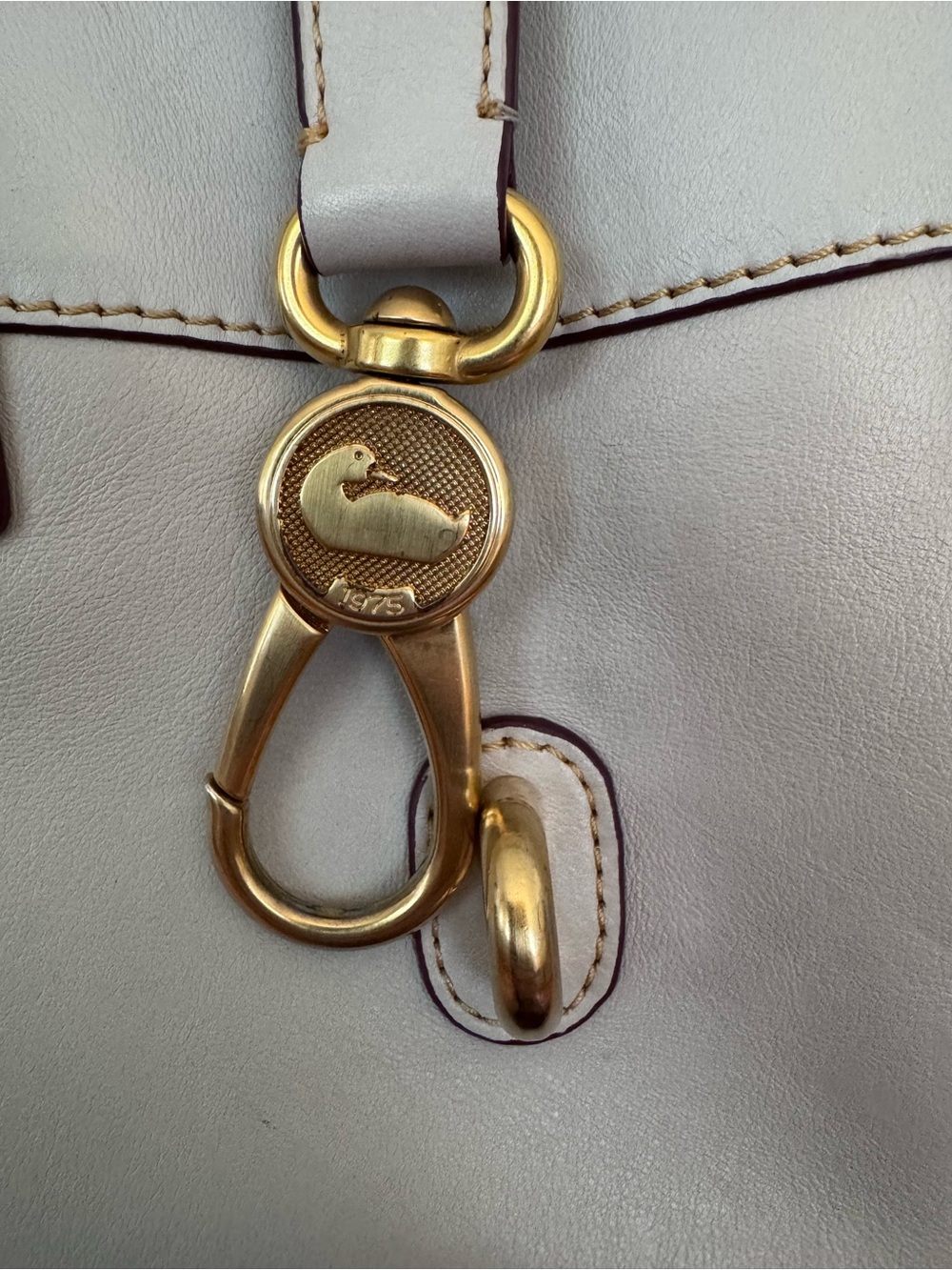 Dooney Light Blue Amelie TOTE Florentine Leather With Shoulder Strap - Picture 11 of 11